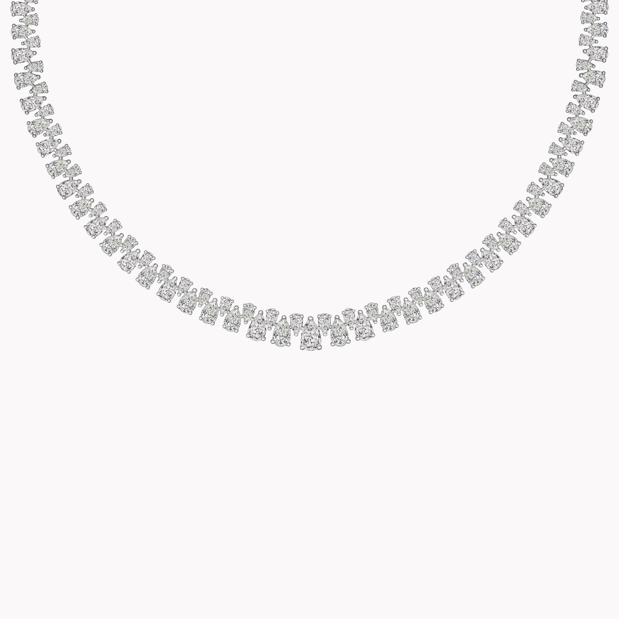 Riviera Pear Shape Diamond Necklace