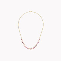 The Lena Petite Pink Sapphire Necklace