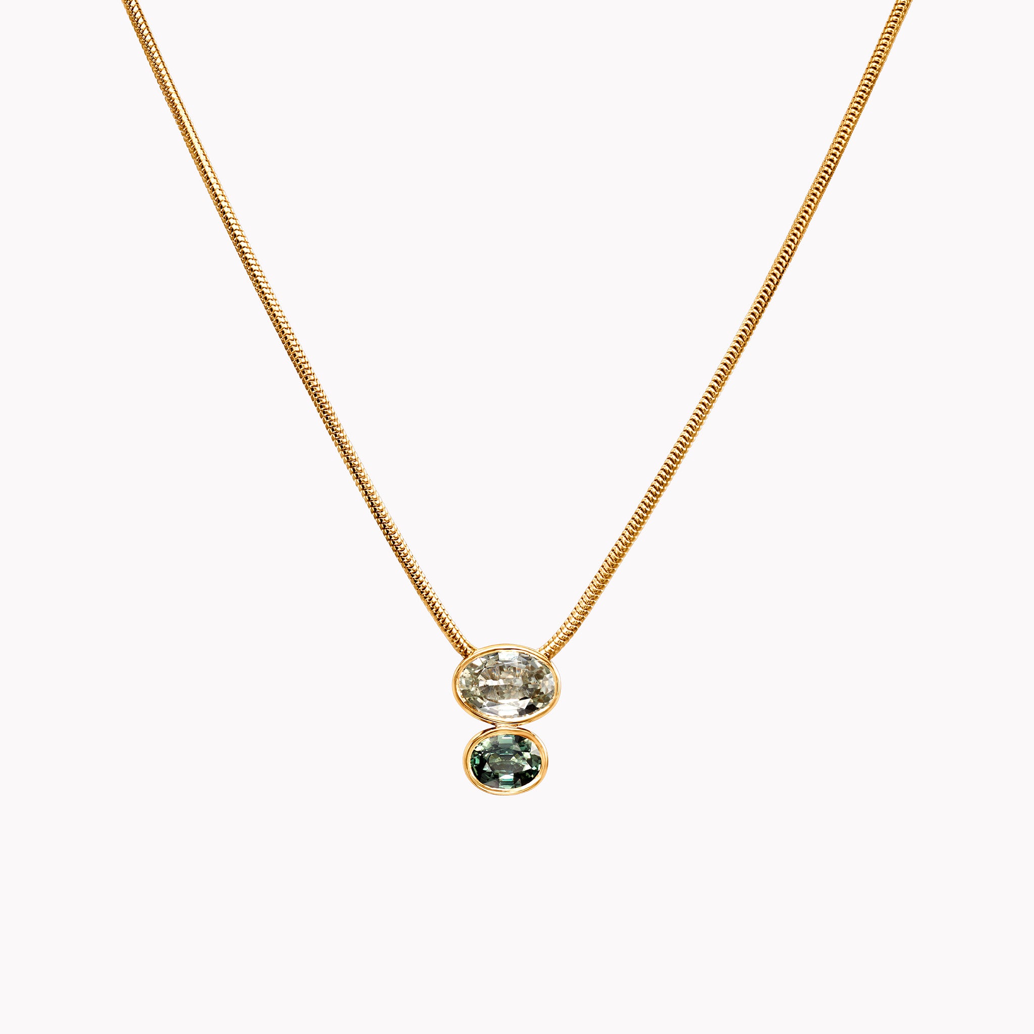 The Cleo Green Sapphire Necklace