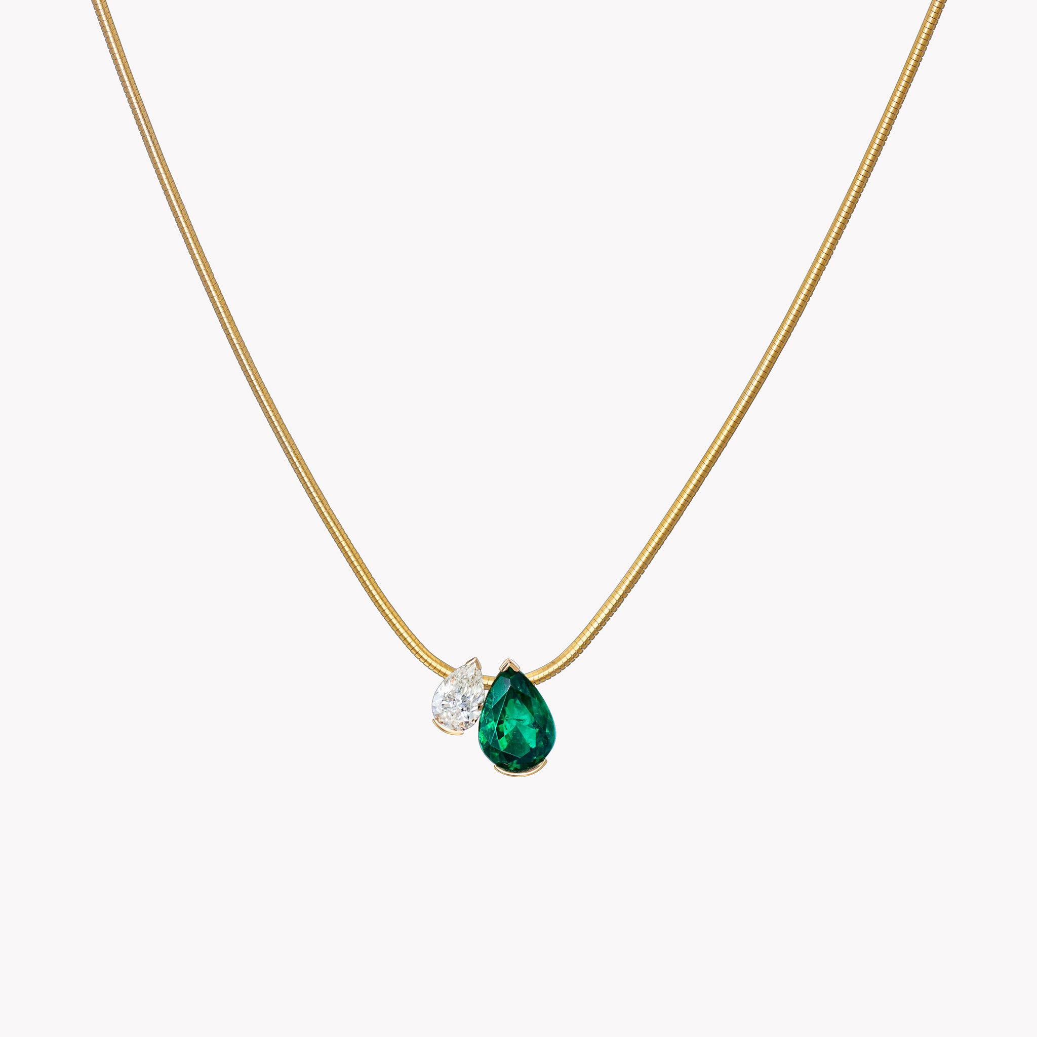 The Emerald Muse Duo Pendant
