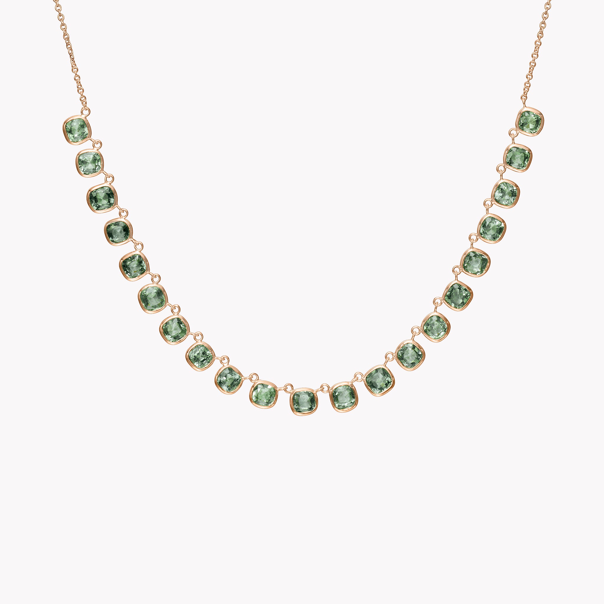 The Lena Green Sapphire Necklace