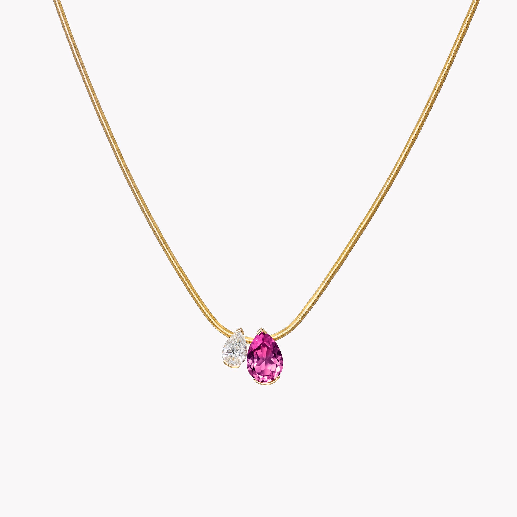 The Pink Sapphire Muse Duo Pendant