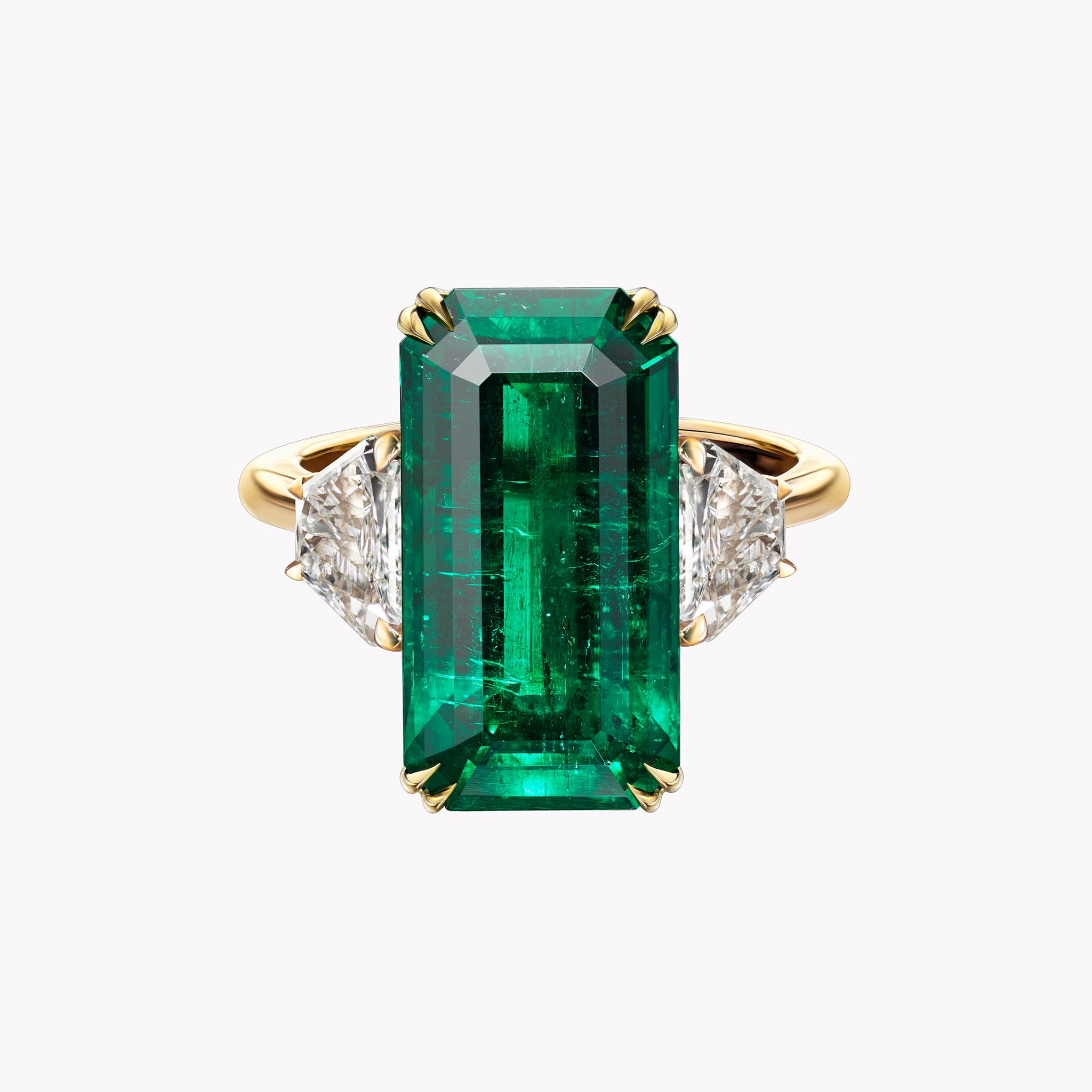 Emerald Rrr Emerald Cut Emerald Rings 7.9 Carat Emerald Cut Parti Sapphire