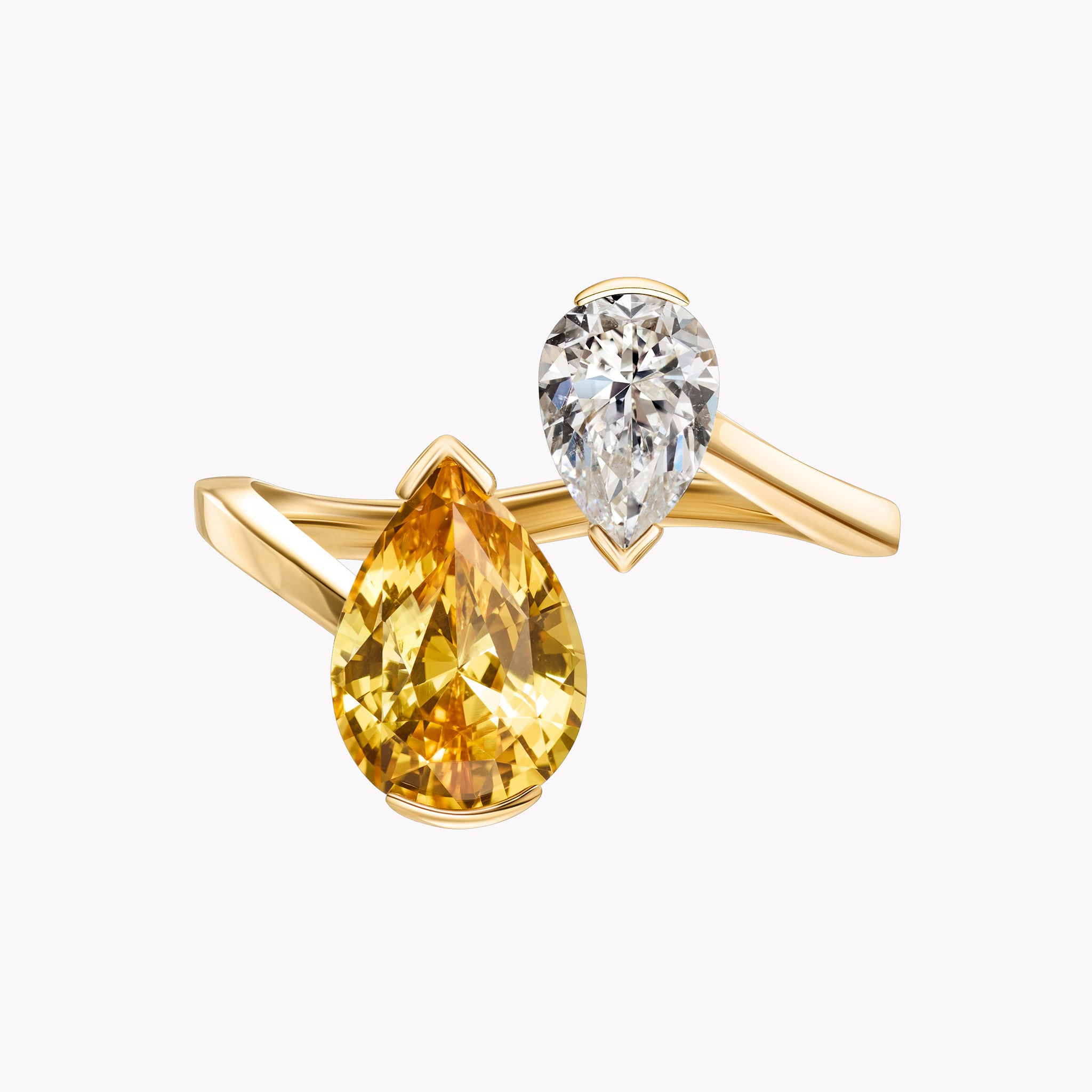 The Daphne Yellow Sapphire and Diamond Ring
