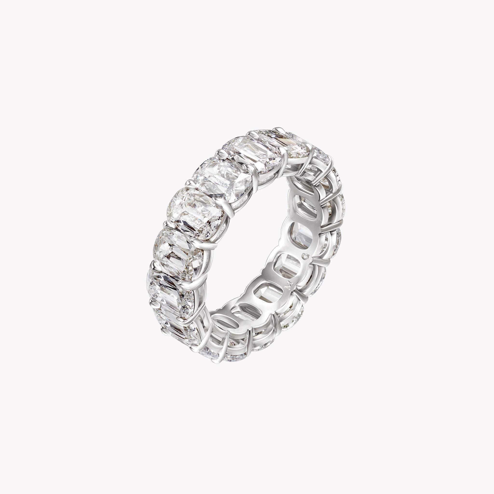 Material Good Antique Cushion Cut Diamond Eternity Band