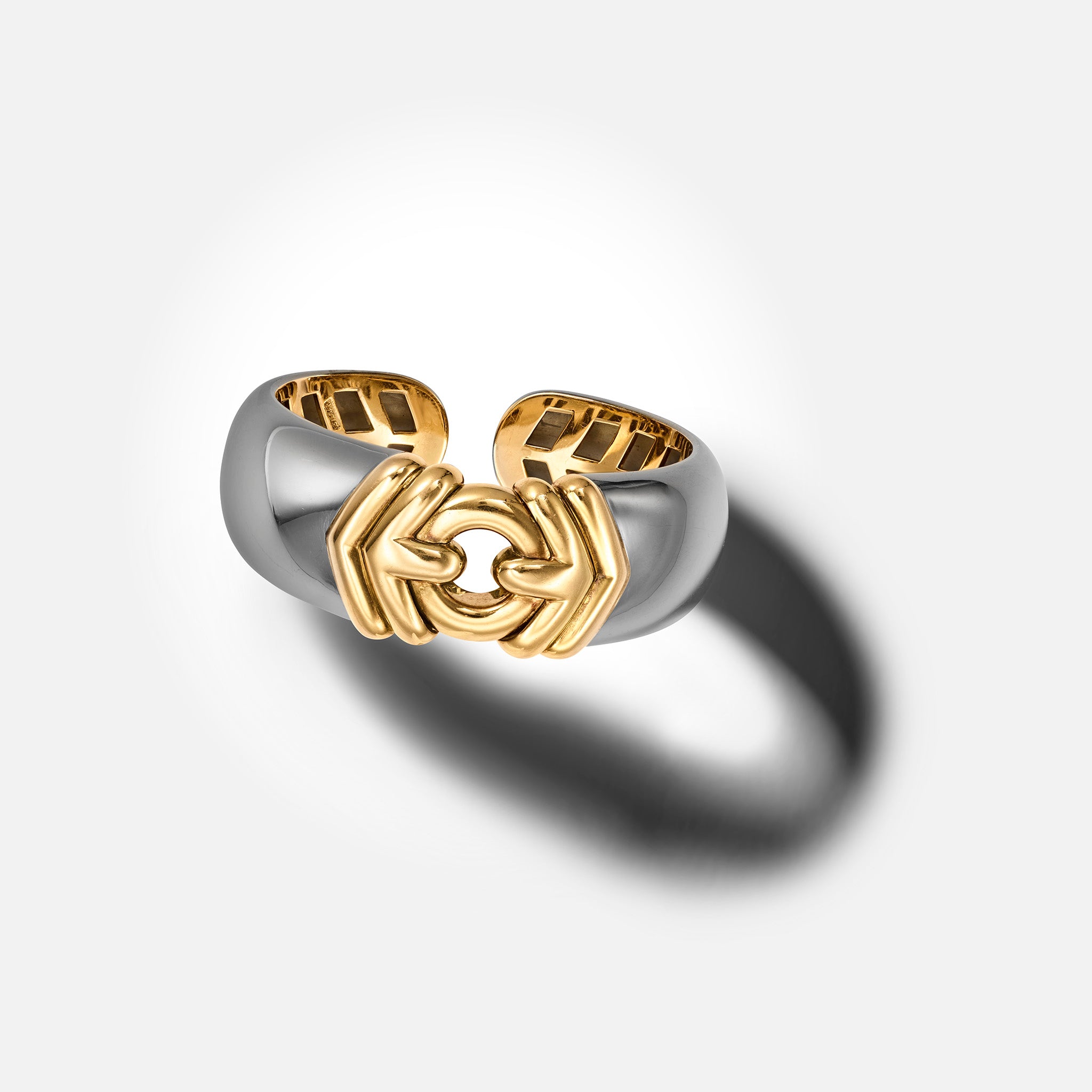 Vintage Bvlgari Doppio Cuore Cuff