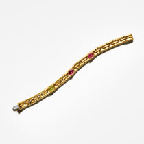 Vintage Bvlgari Cabochon Link Bracelet