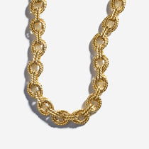 1960s Twisted Rope Chain Necklace