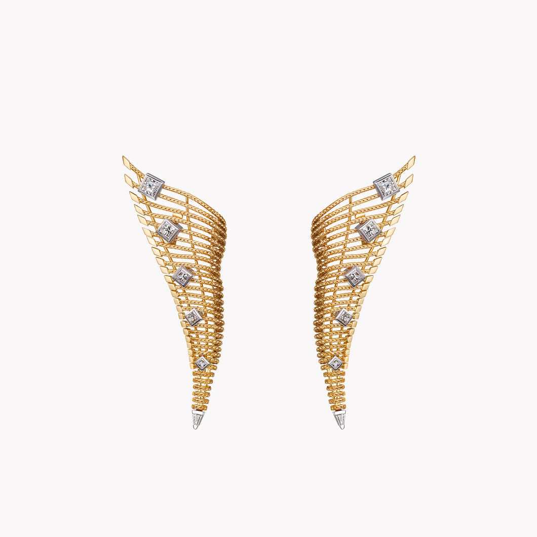 Together Diamond & Gold Earrings