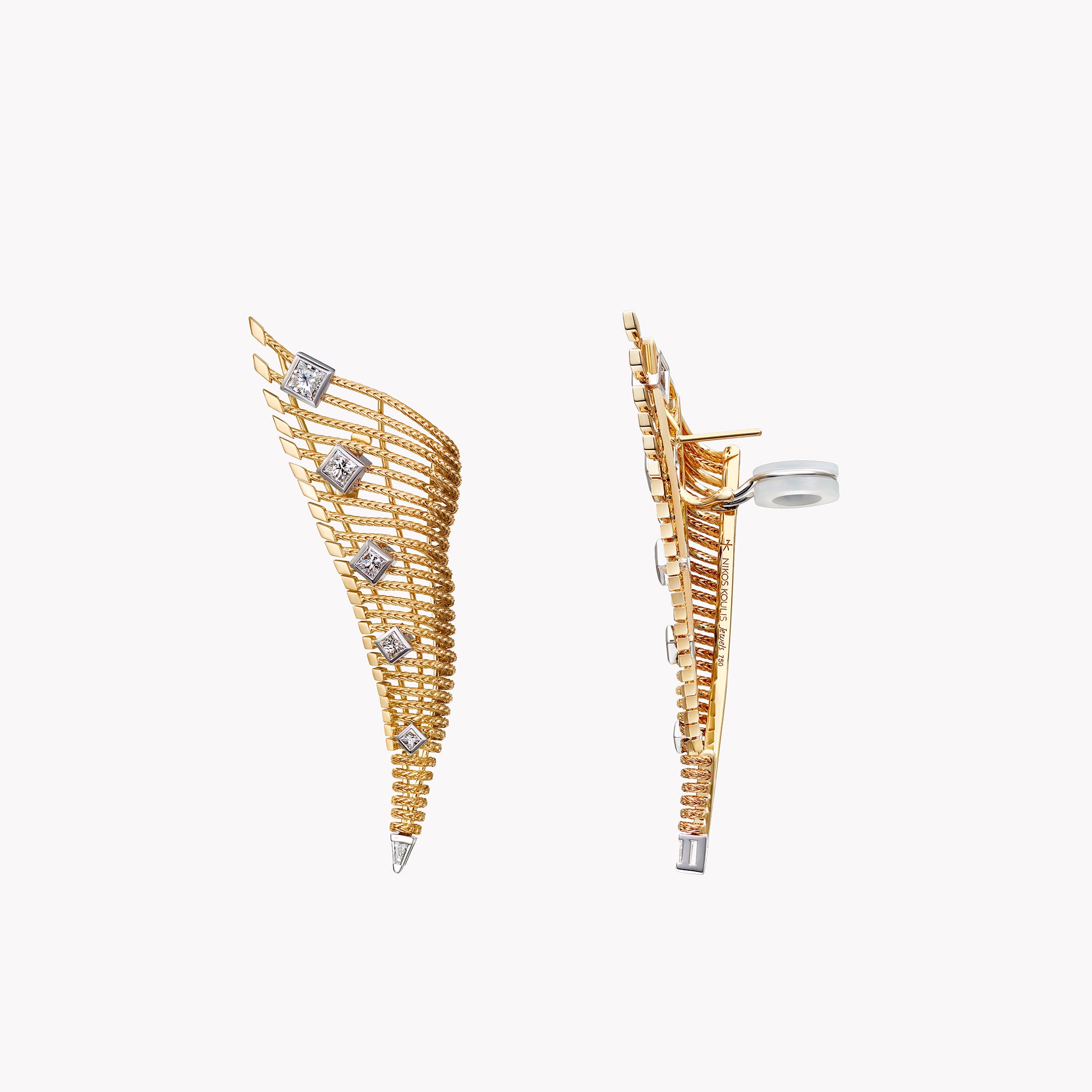 Together Diamond & Gold Earrings