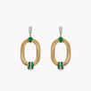 Feelings Emerald & Diamond Chain Earrings