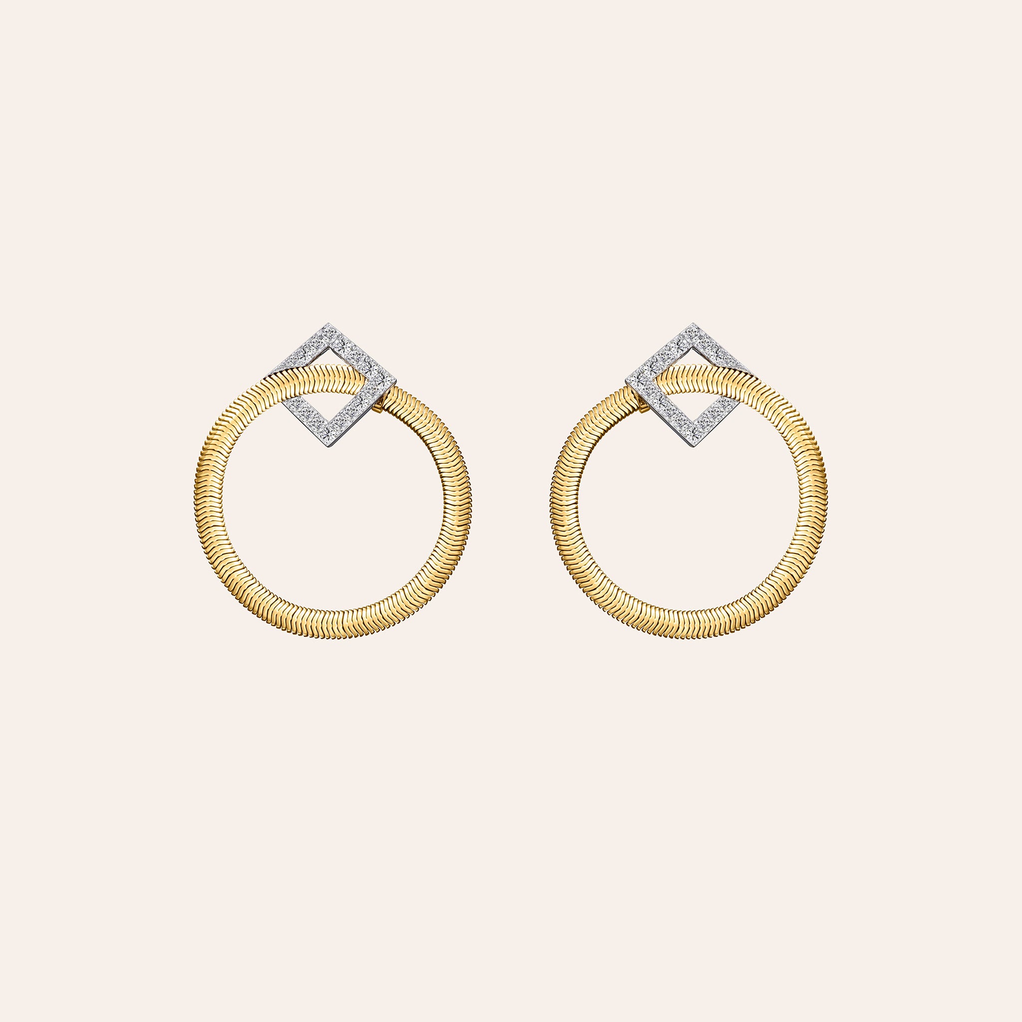 Feelings Diamond Hoops