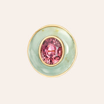 Tourmaline and Aquamarine Lollipop Ring