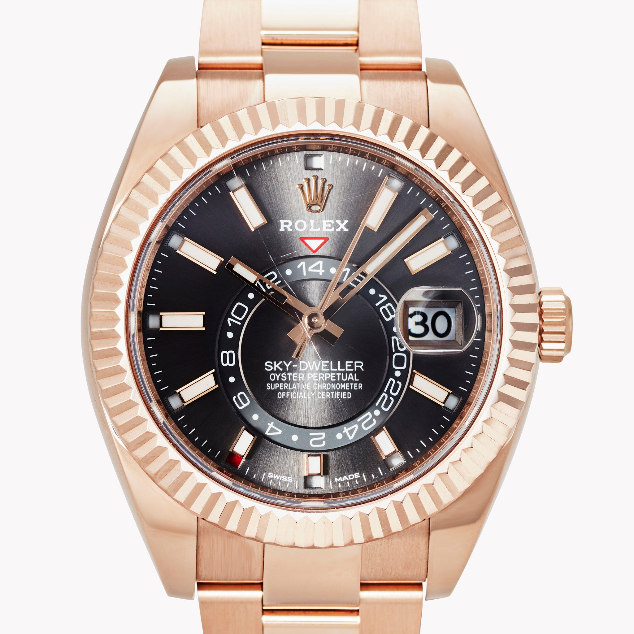 Material Good Rolex Rolex Sky Dweller In Rose Gold