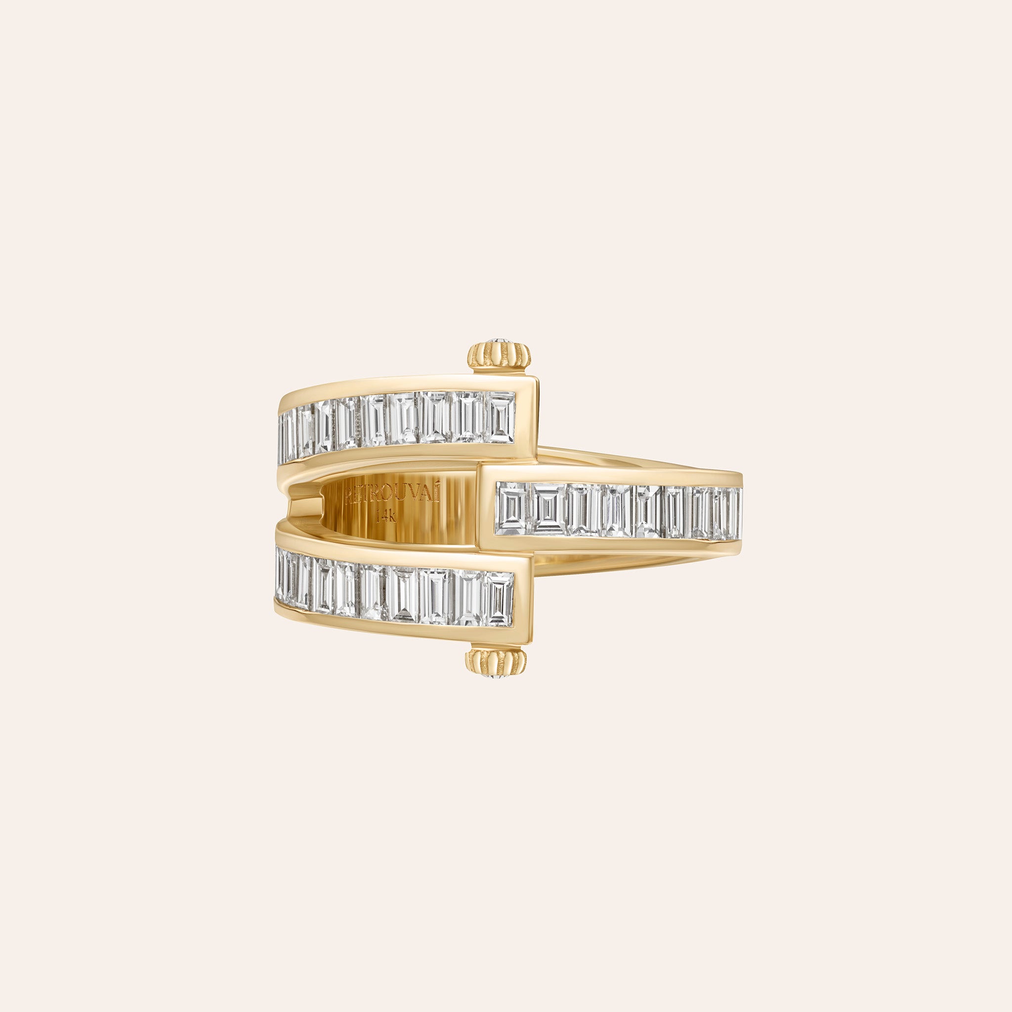 Magna Ring with Baguette Diamonds