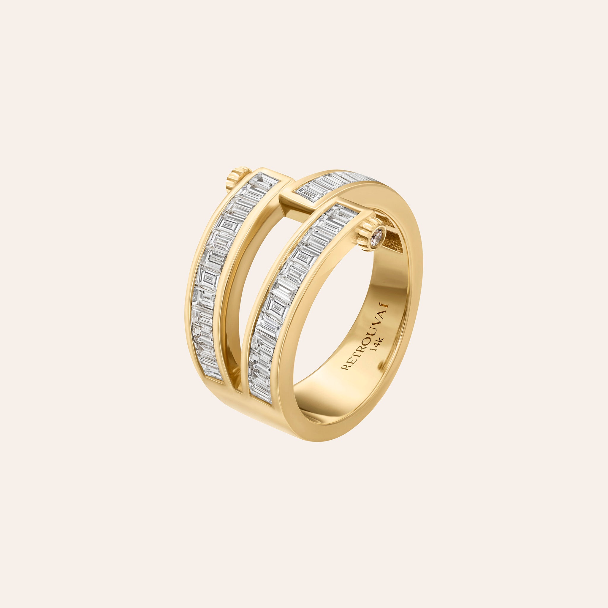 Magna Ring with Baguette Diamonds
