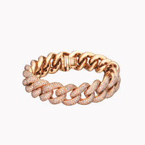 Jumbo Pavé Link Bracelet