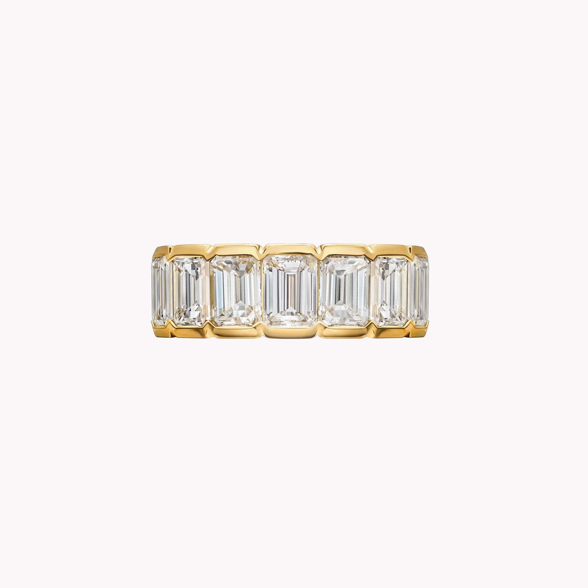 The Alexa Emerald Cut Eternity Band