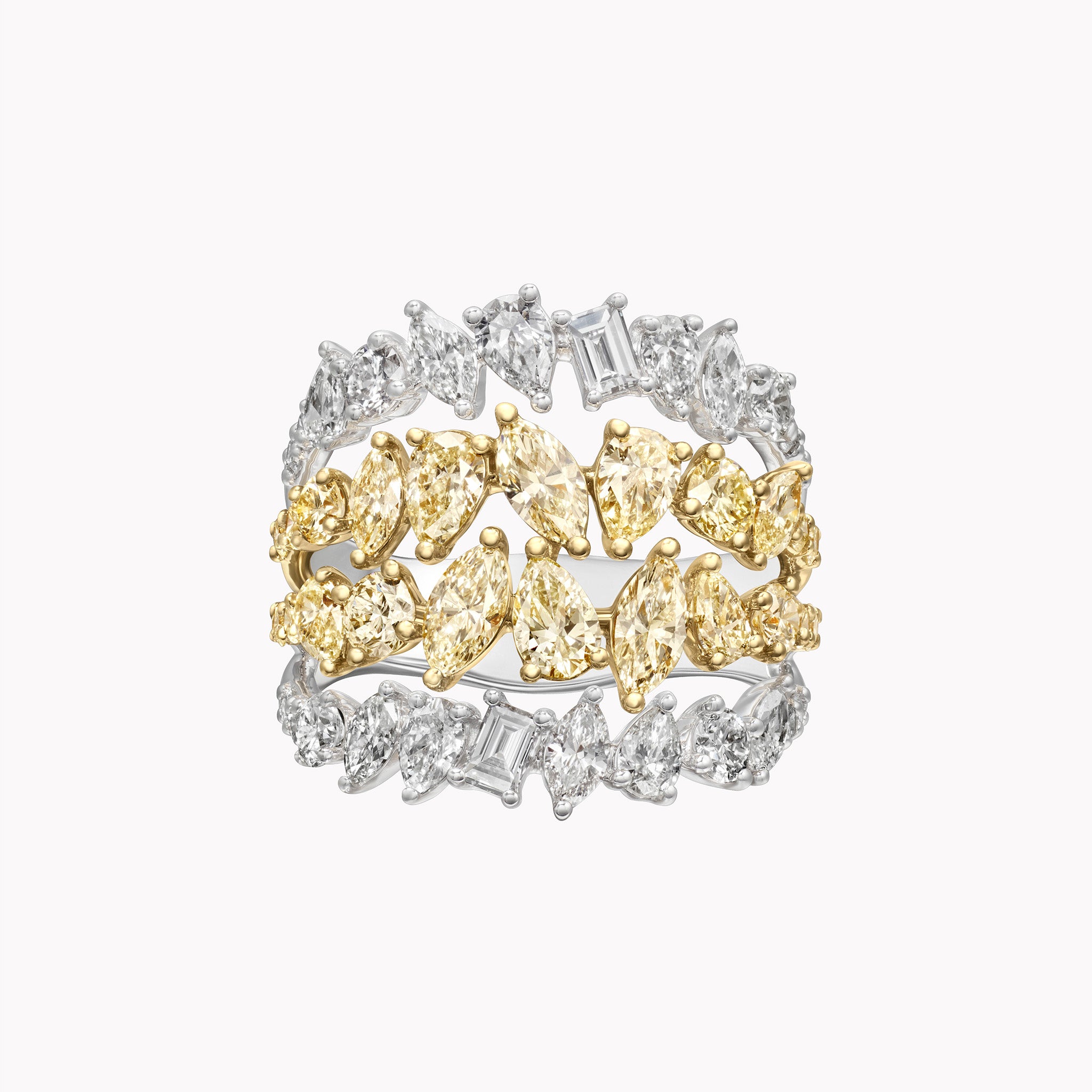 The Multi-Shape Sculptural Eternity Band