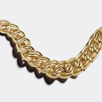 Vintage Double Curb Link Necklace