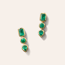 Gradient Emerald Earrings