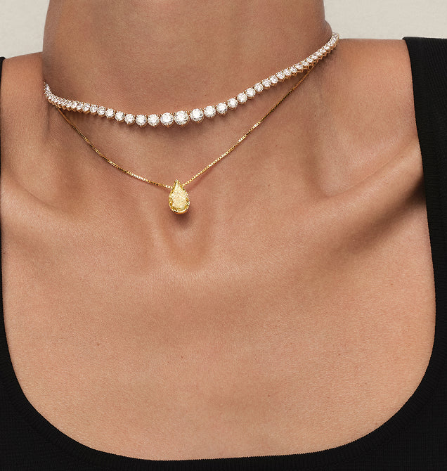 The MG Muse Fancy Yellow Diamond Pendant
