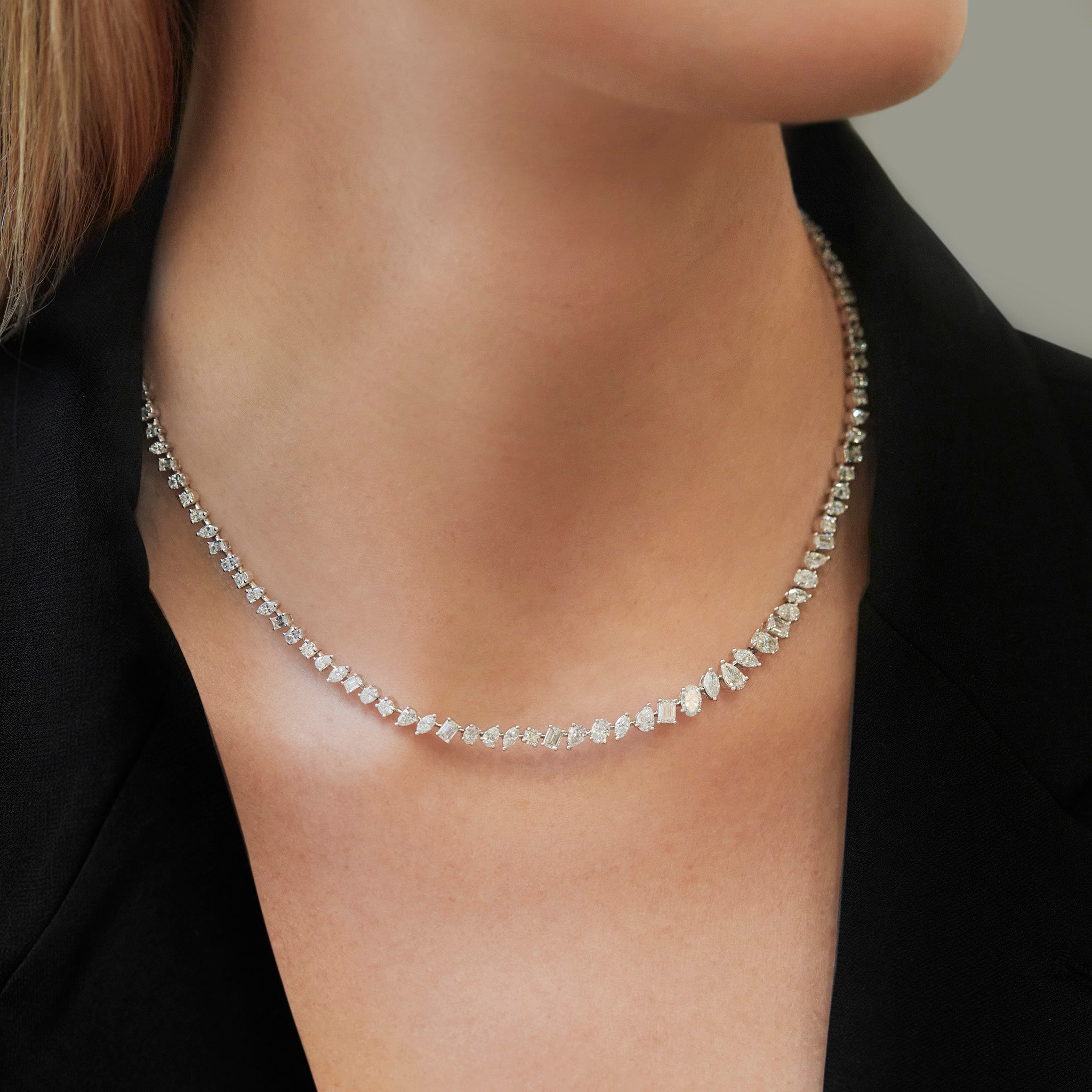 Diamond Tennis Necklace - The Clear Cut Collection