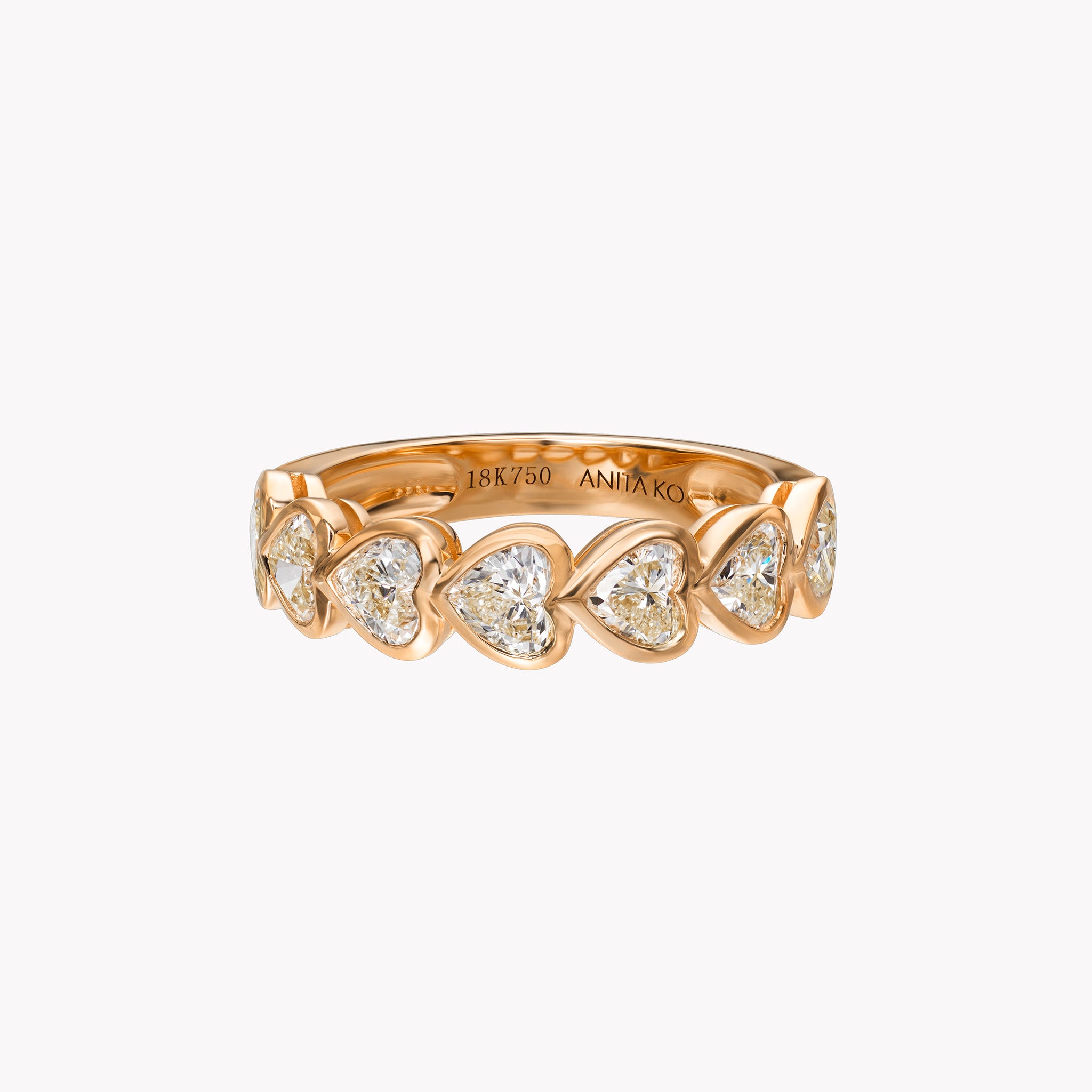 Bezeled Material Good | Anita Ko | Bezeled Heart Diamond Ring
