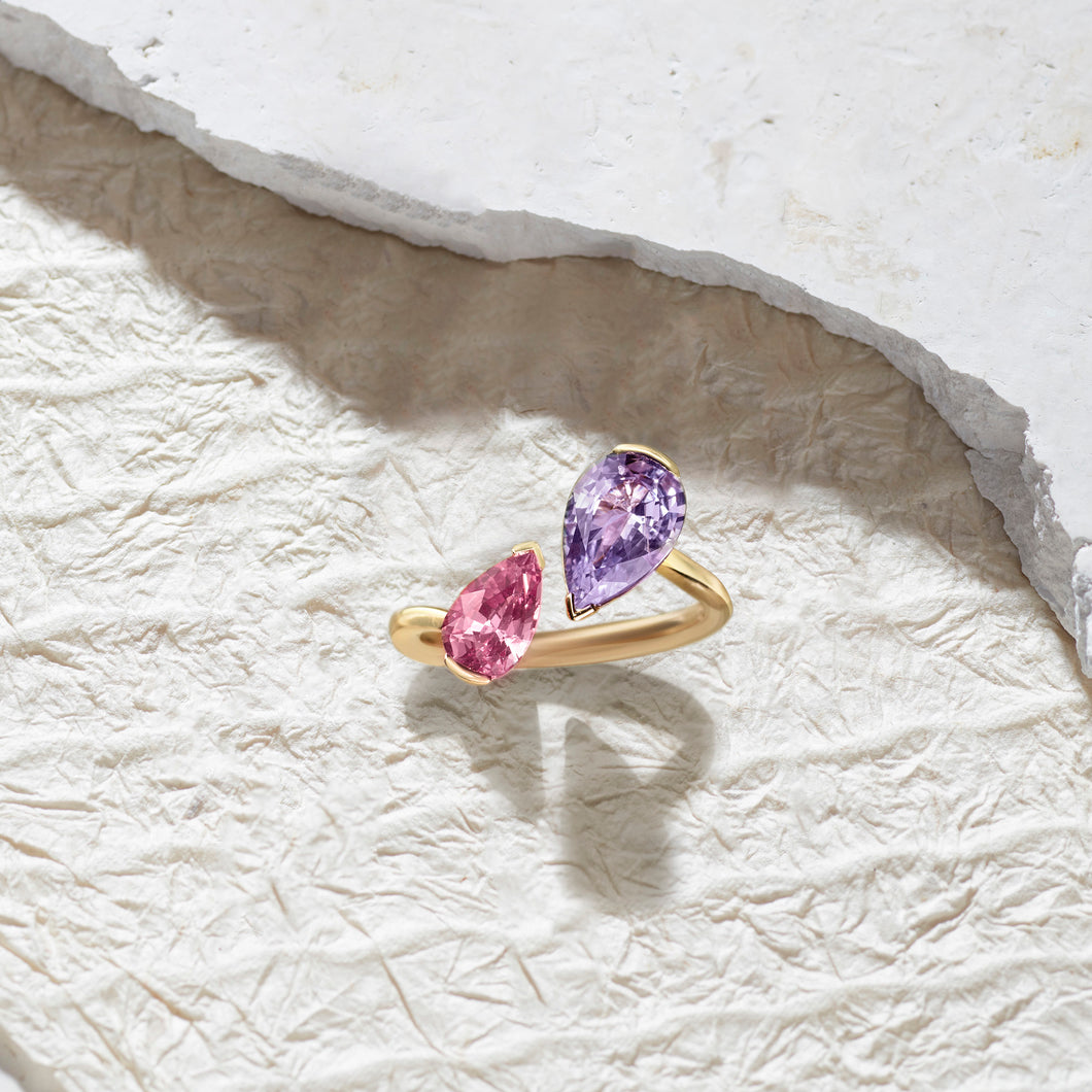 The Daphne Pink & Purple Sapphire Ring