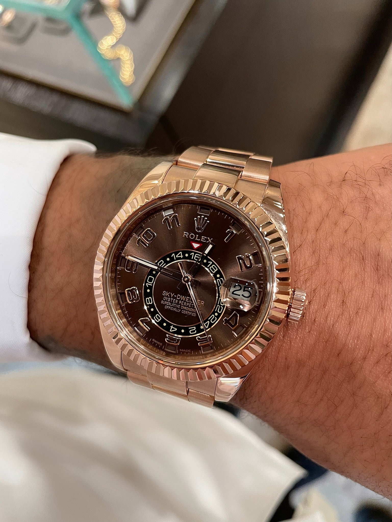 Sky dweller full rose gold Clearance