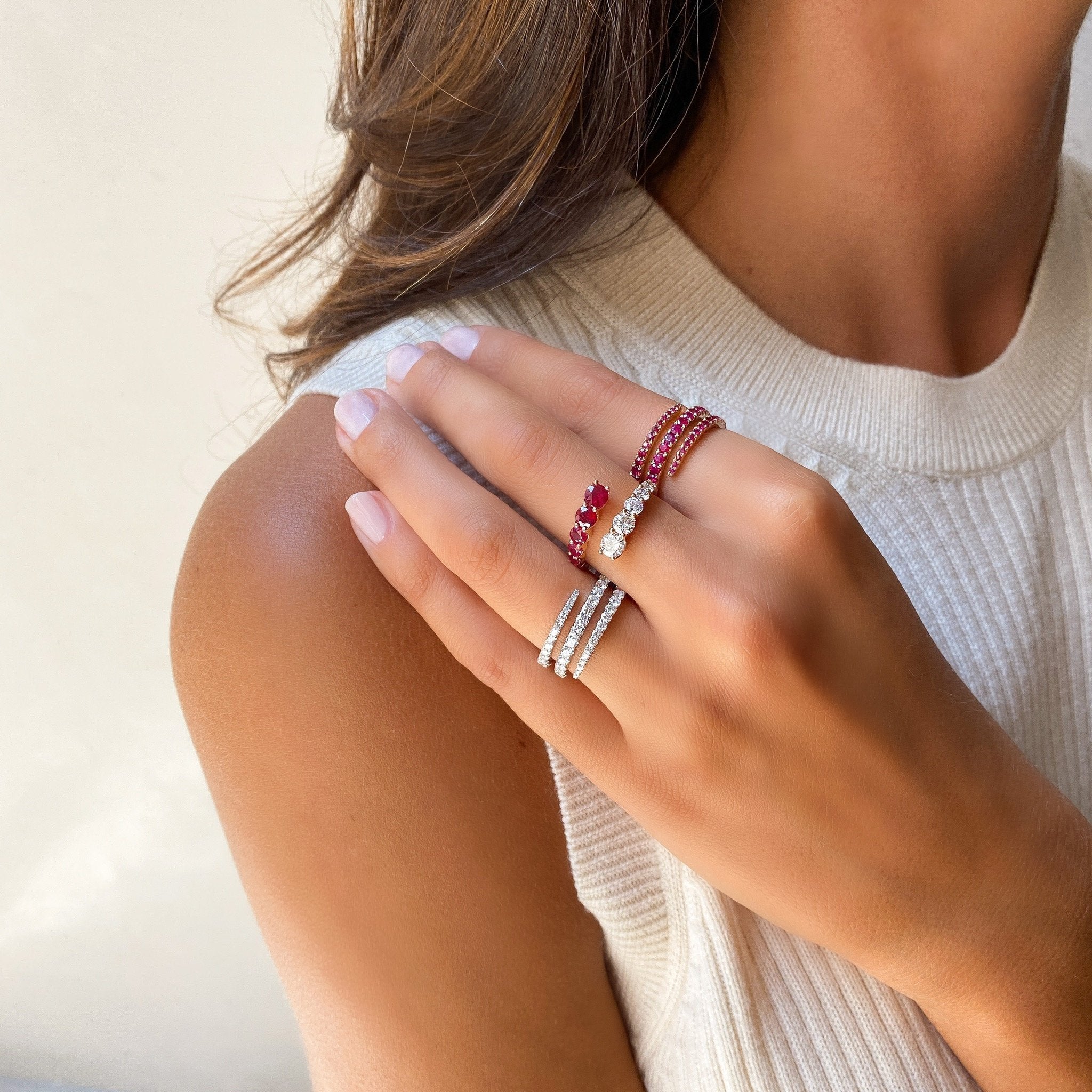 Ruby Coil Ring