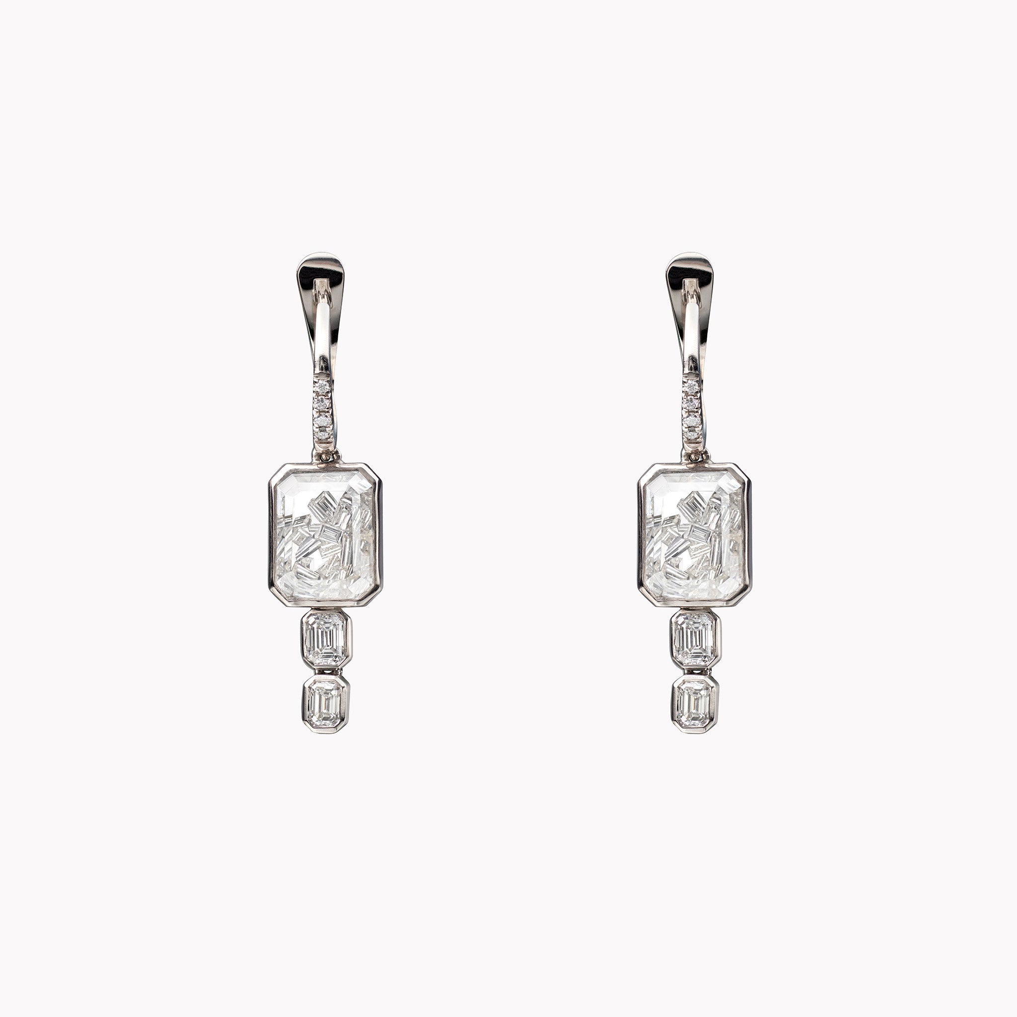 Diamond Drop Shaker Earrings