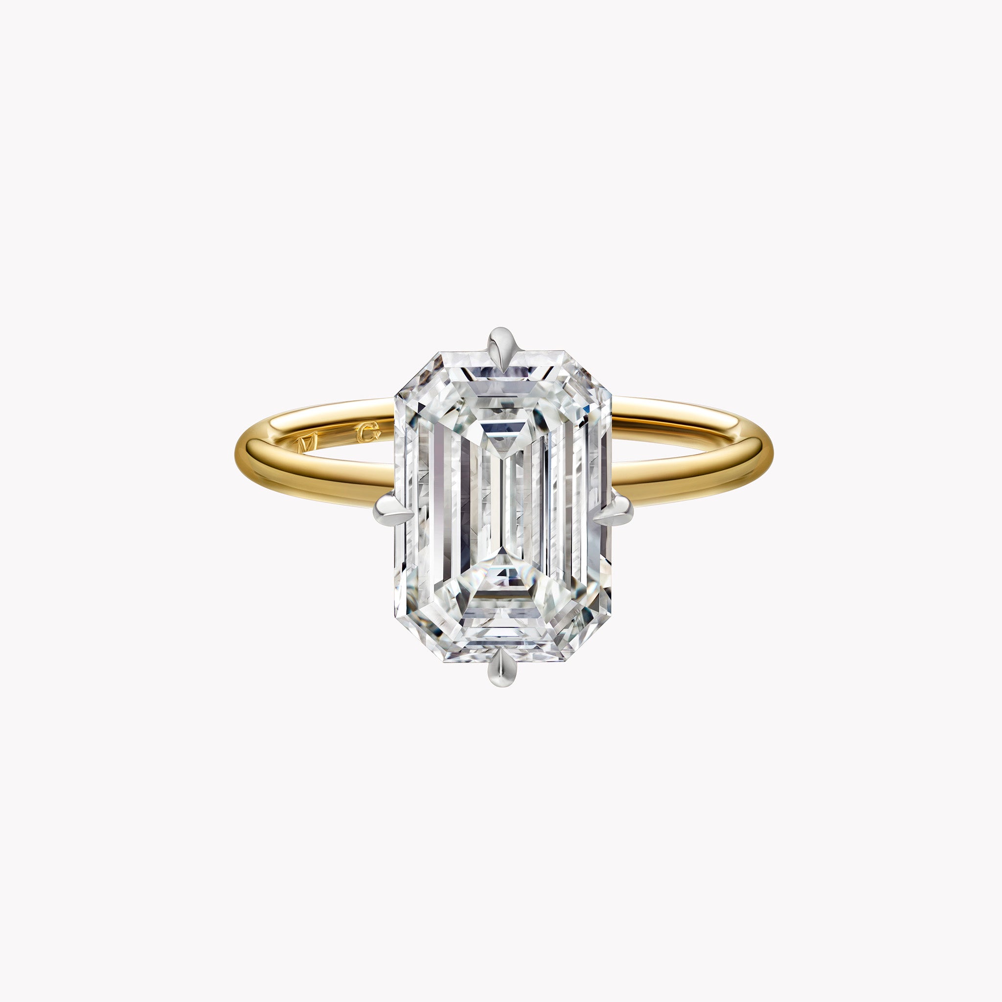 Emerald Cut Solitaire Engagement Ring