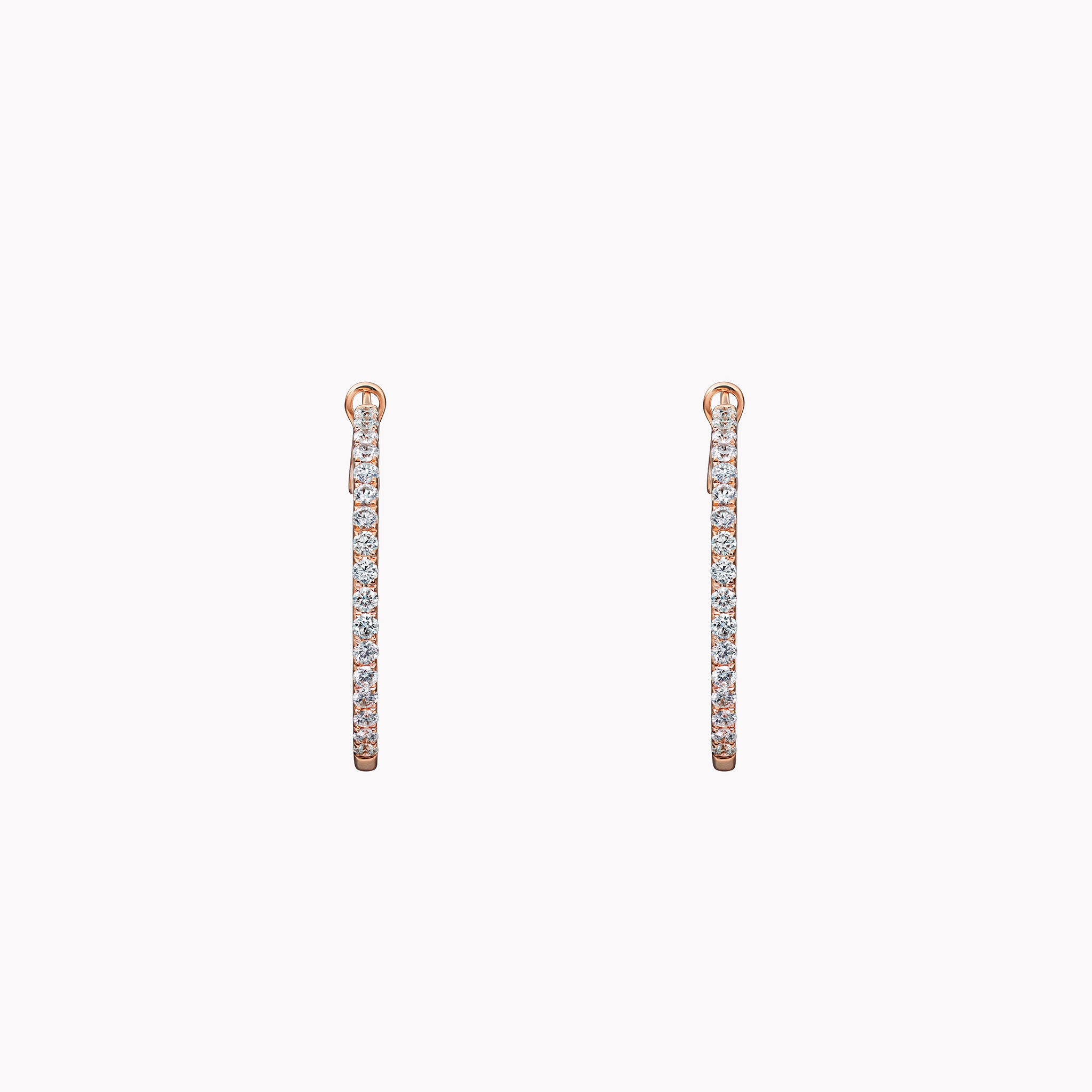 Small In & Out Diamond Hoops