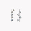 Baguette Diamond and Pearl Drop Earrings