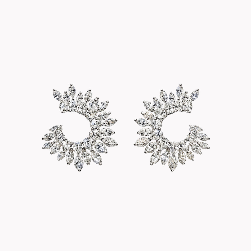 Material Good | Marquise & Pear Shape Diamond Earrings