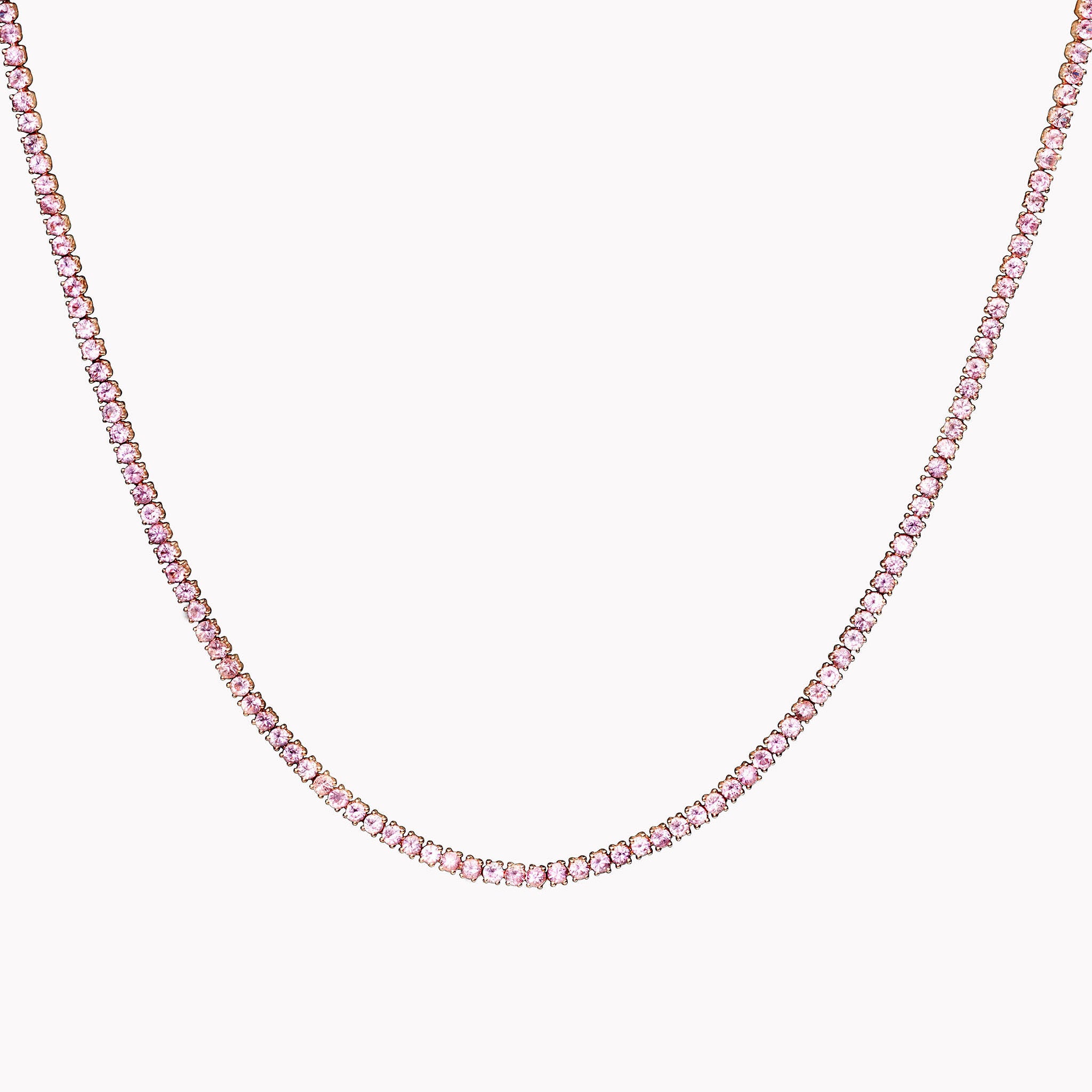 Pink Sapphire Hepburn Necklace