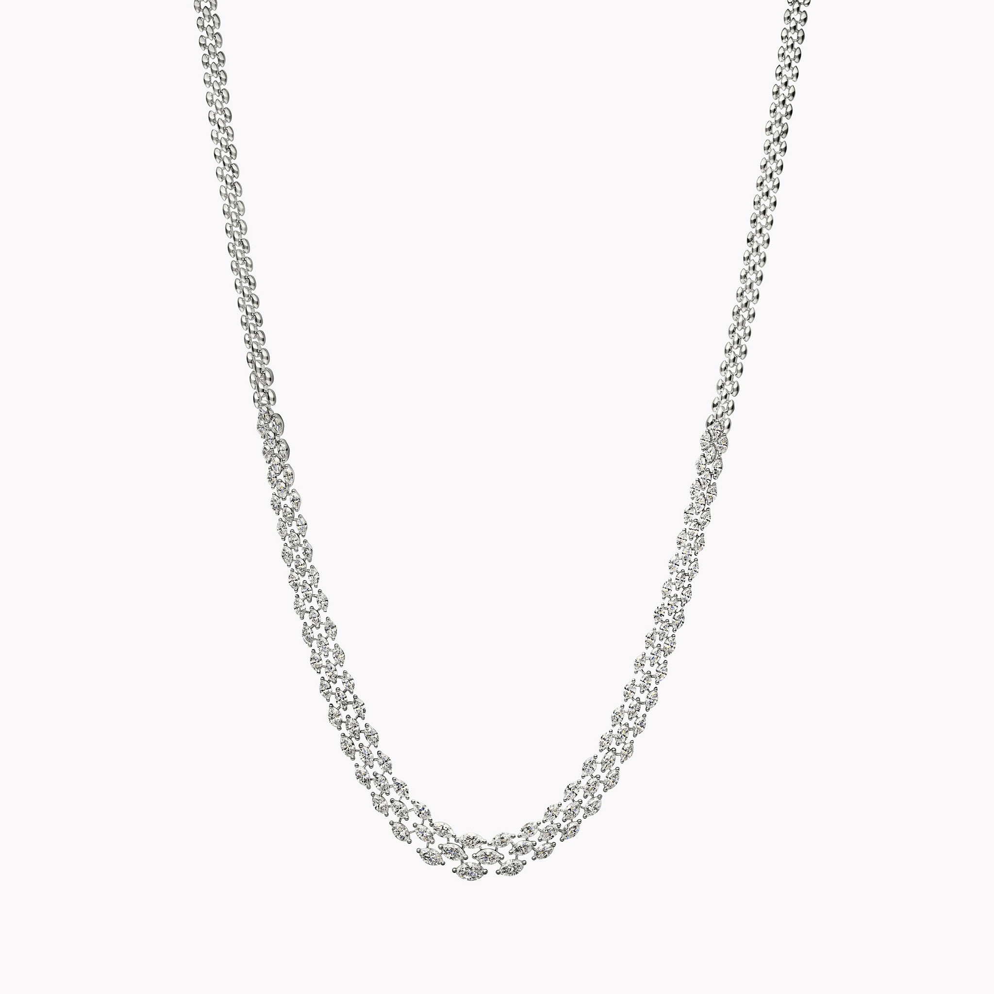 Buy Rabiya Trickle Design Diamond Necklace Online