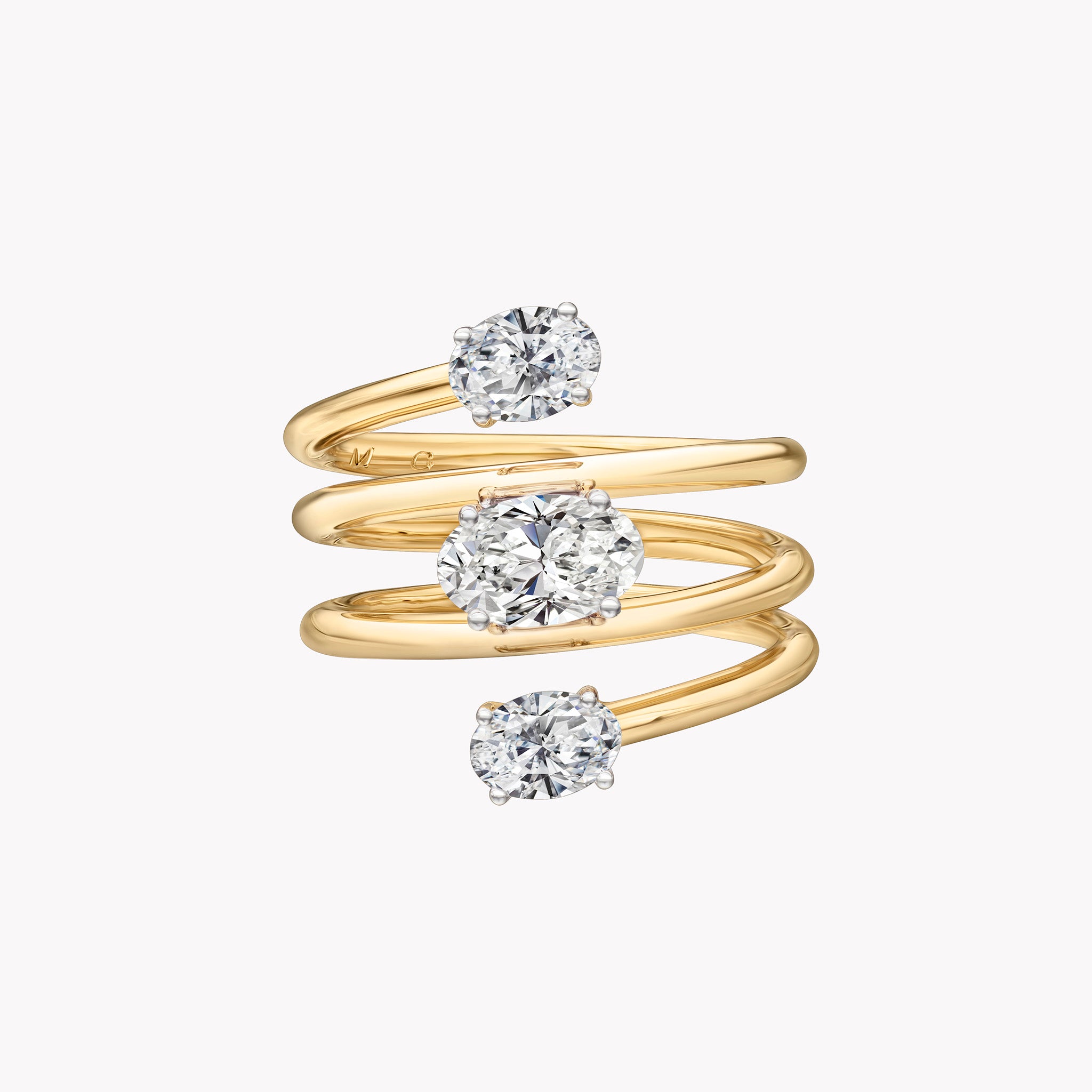 Material Good | Diamond Oval Coil Ring