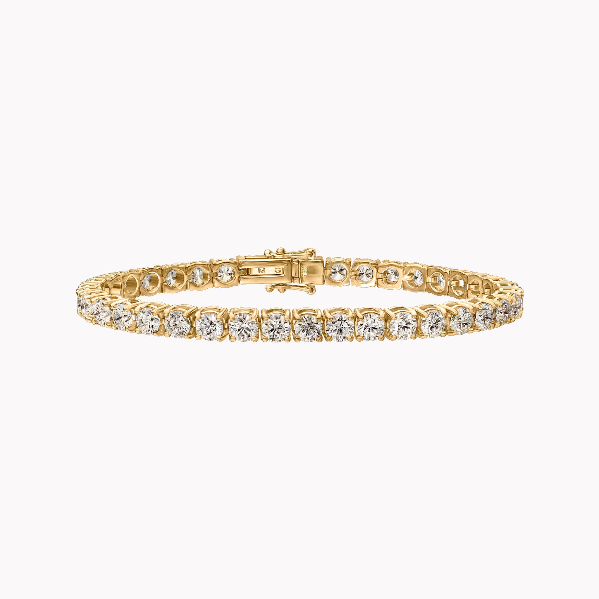 Material Good | Medium Multi-Shape Diamond Bracelet Yellow Gold / 7 by Material Good