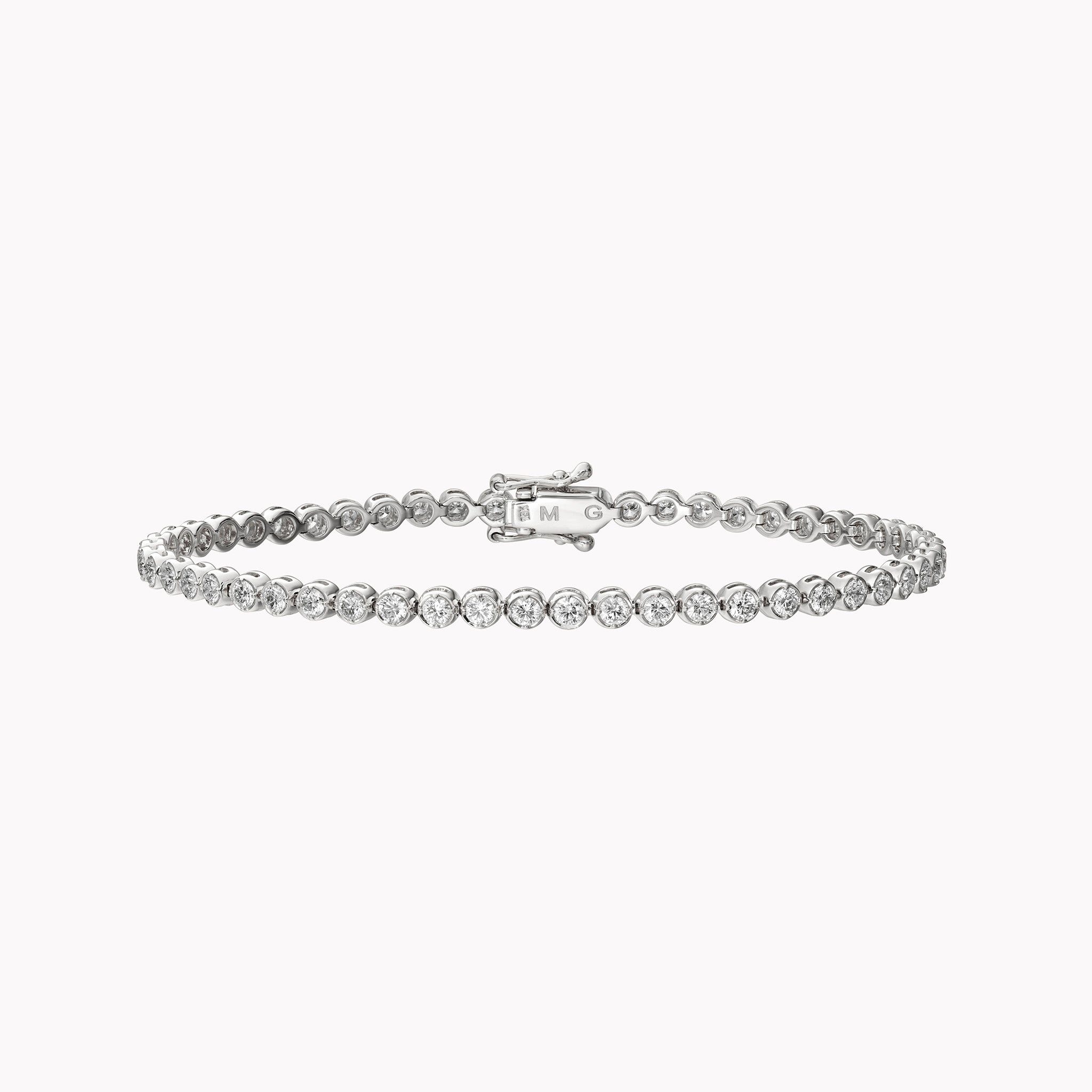 Material Good | Bezel Set Diamond Tennis Bracelet - 2.15 Carats