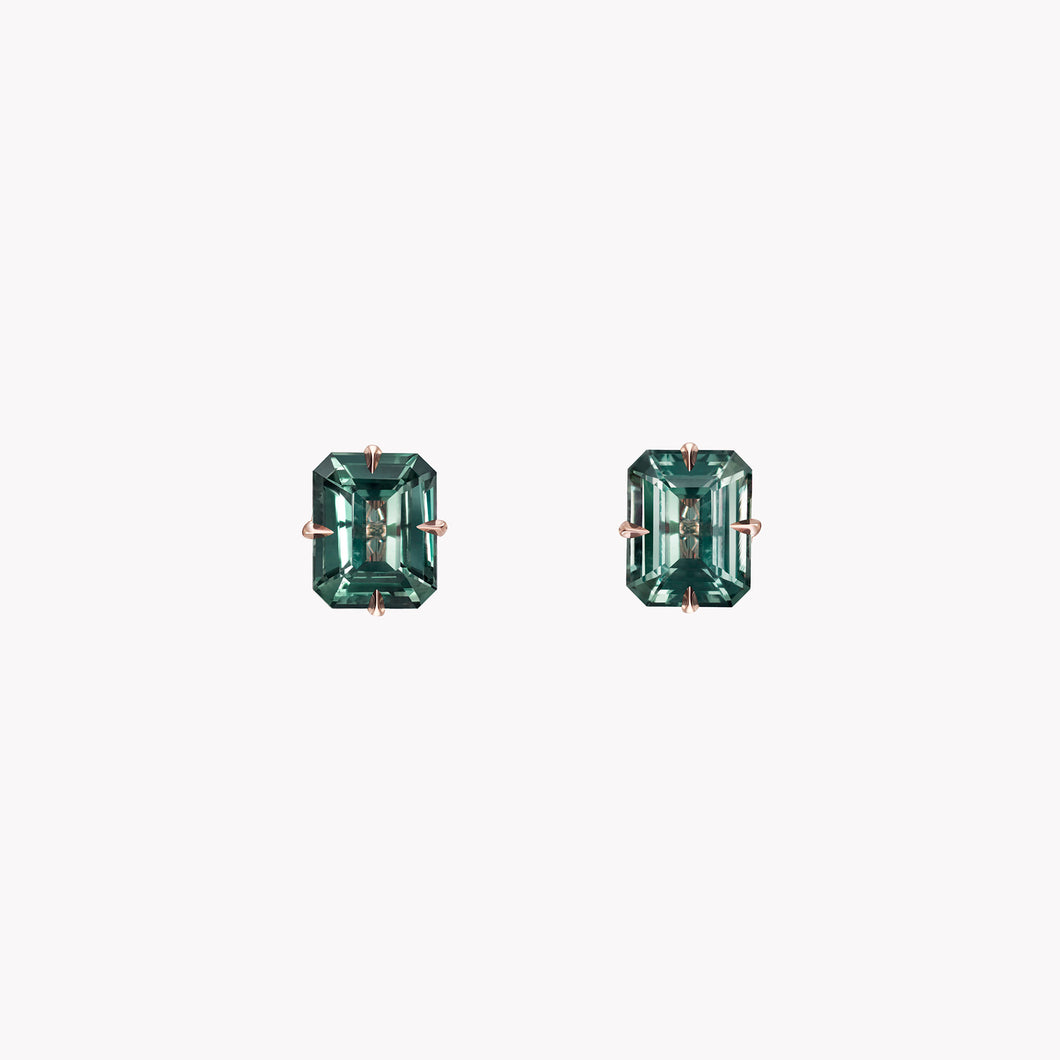The Sloane Teal Sapphire Earrings