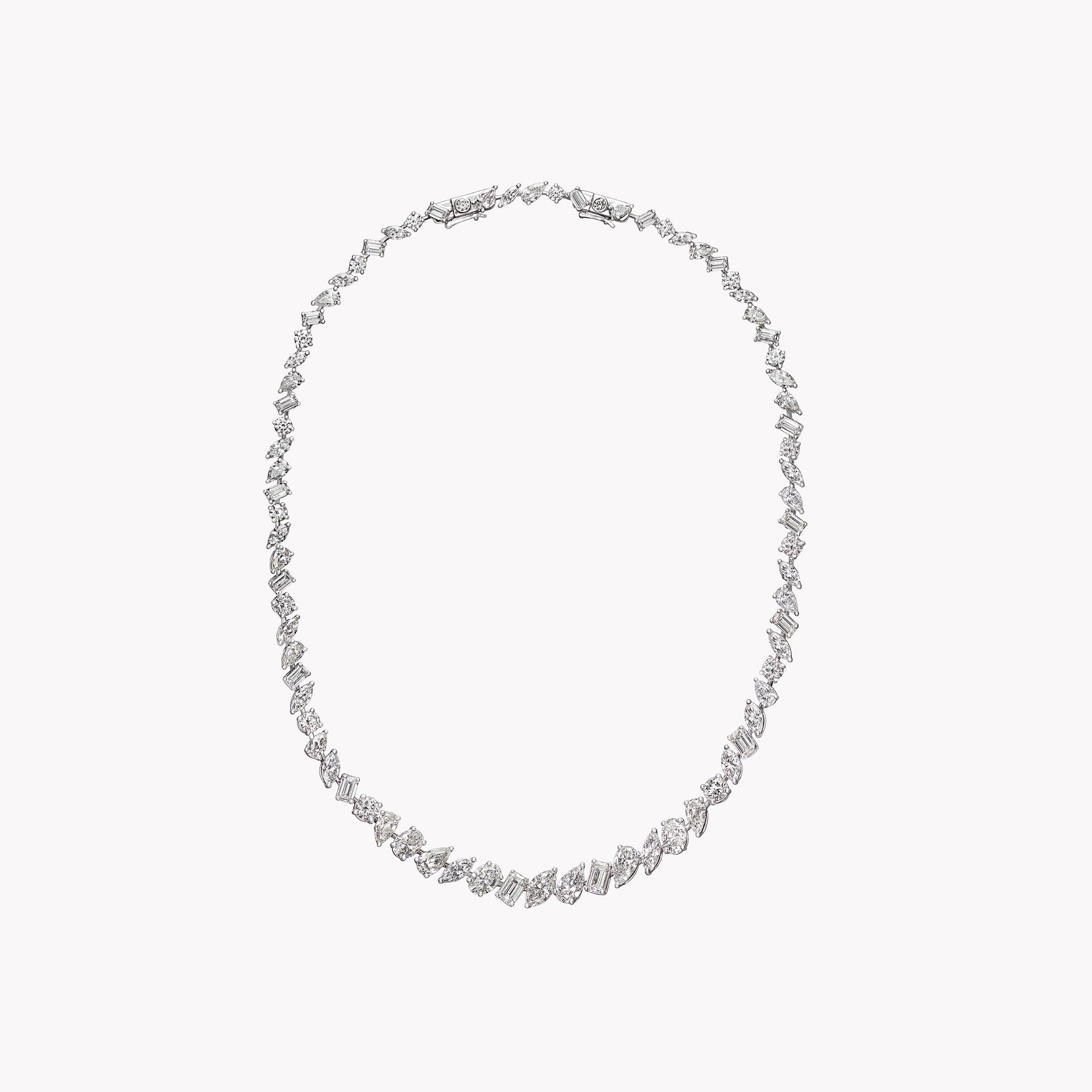 Large Multi-Shape Diamond Necklace