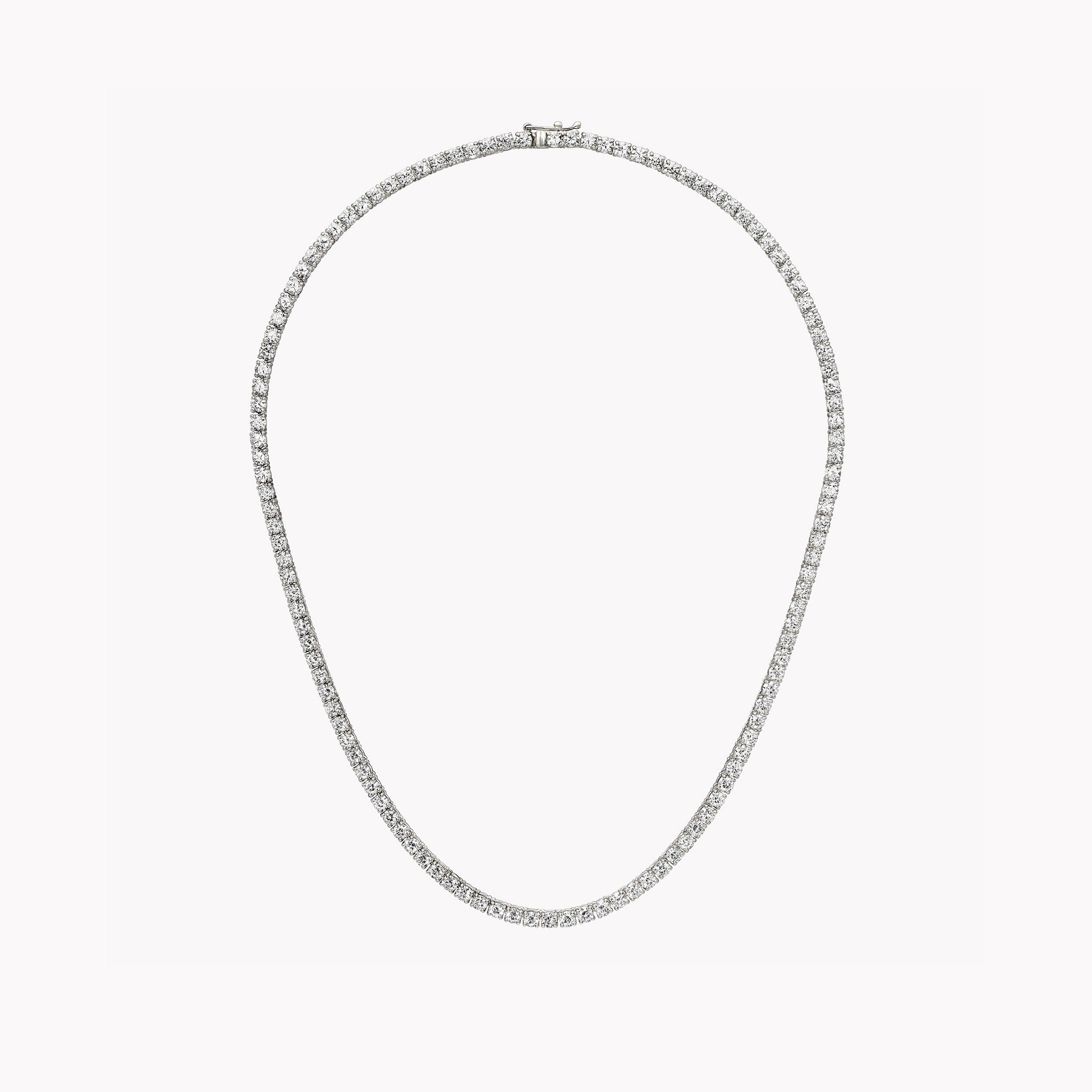 Material Good Medium Diamond Tennis Necklace1