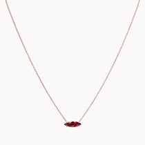 Marquise East-West Ruby Pendant