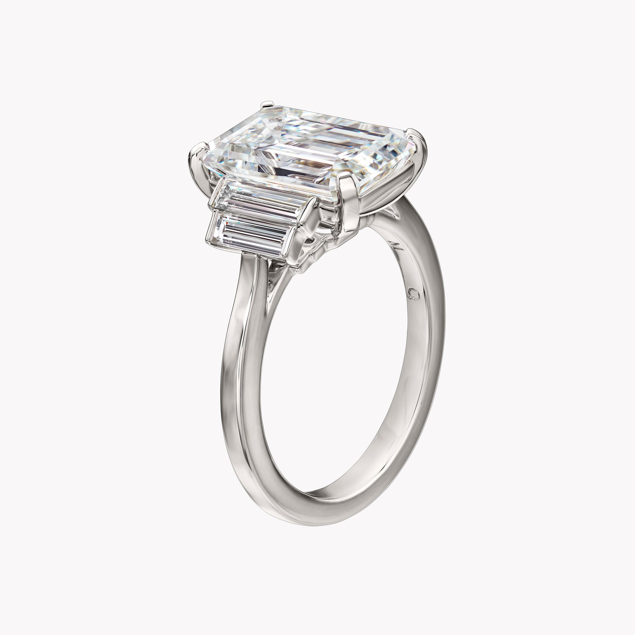 emerald cut dress ring Mariam 3.5ct Emerald Cut Diamond Engagement Ring