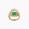 Emerald Shaker Signet Ring