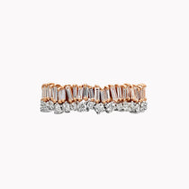 Two-Toned Short Stack Eternity Band