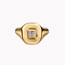 Baguette Diamond Pinky Ring