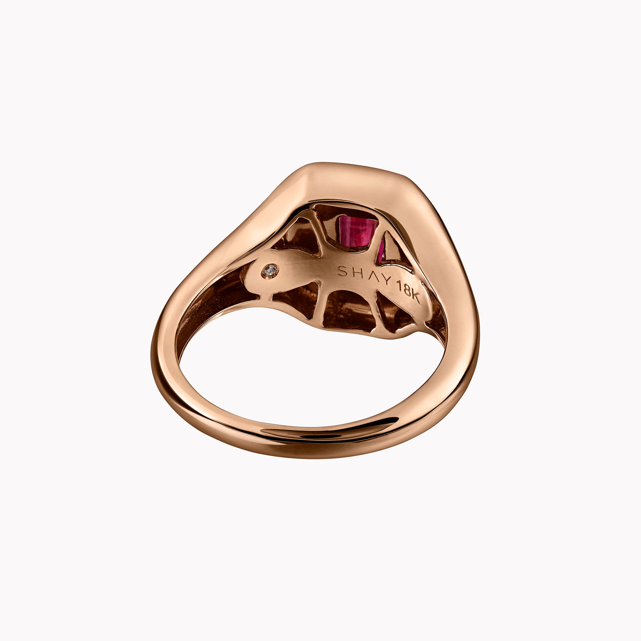 Ruby Baguette Pinky Ring